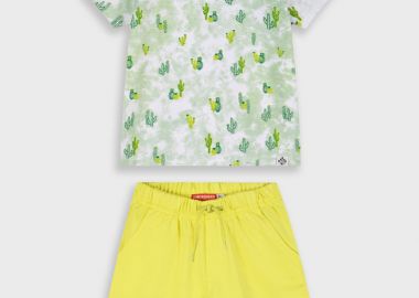 Σετ με εμπριμέ μπλούζα για αγόρι | ΚΑΝΑΡΙΝΙ - Energiers - 